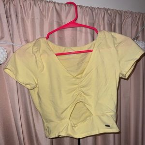 Hollister Yellow Crop Top